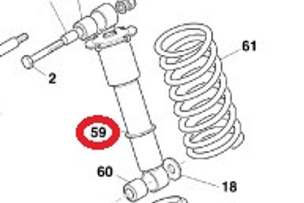 Aston Martin 26-123090-AA DB7 Vantage Rear Shock Absorbers (Volante) | ML Performance UK Car Parts