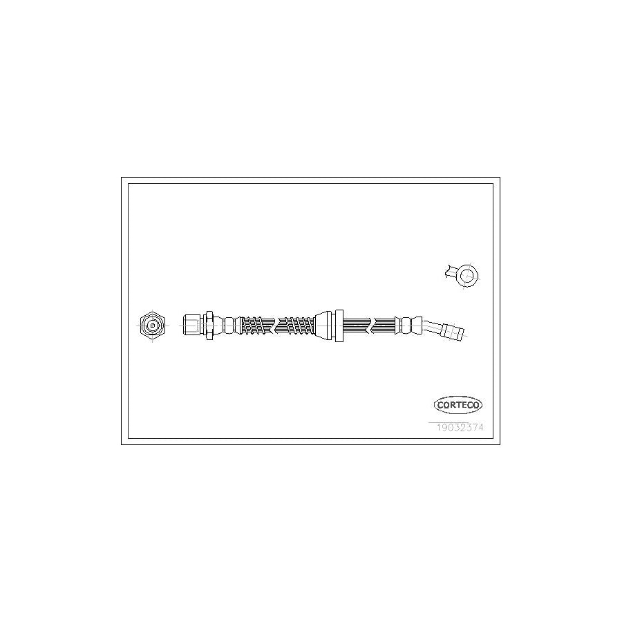 Corteco 19032374 Brake Hose For Daewoo Leganza | ML Performance UK