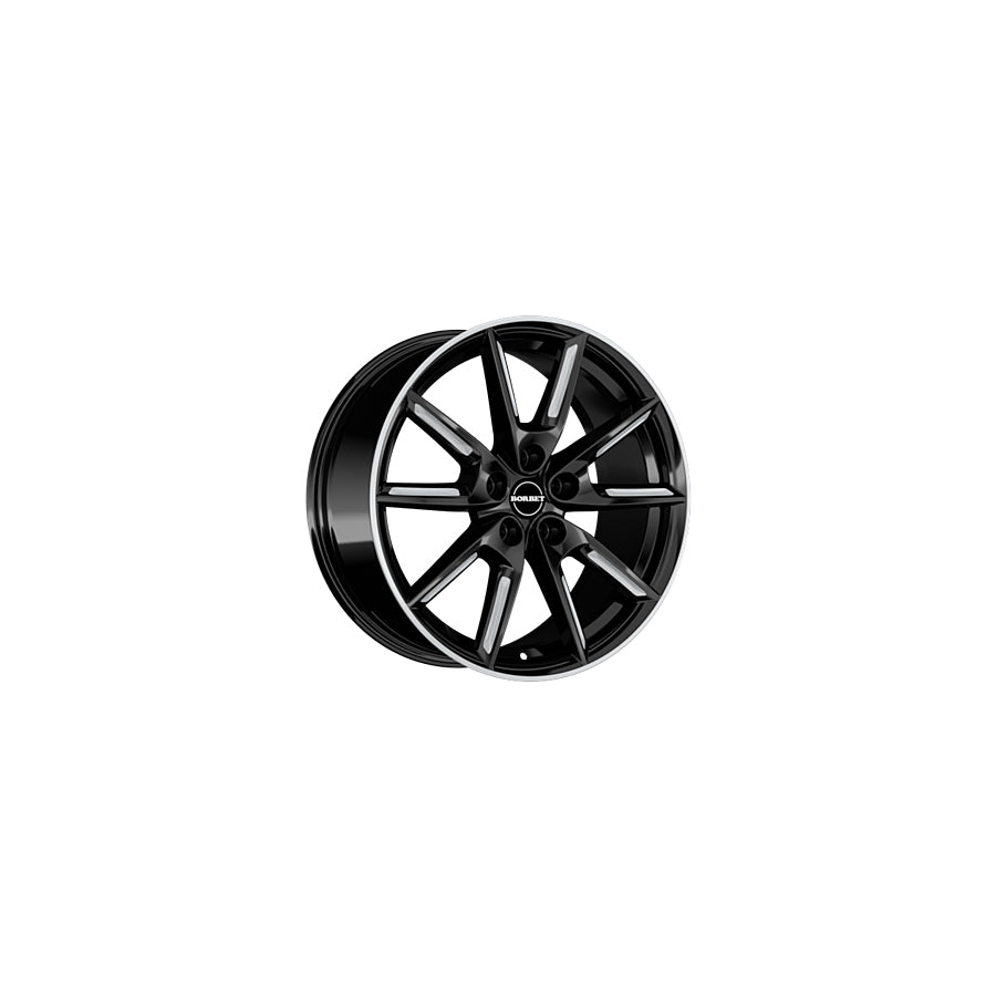 Borbet LX19 8x19 ET45 LX19 80945108572,5BMSSR Black Matt Silver Spoke Rim Wheel | ML Performance UK Car Parts