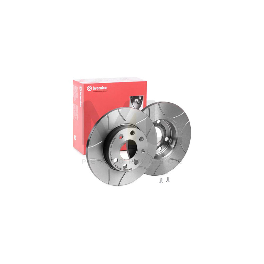 BREMBO MAX LINE 09.6841.75 Brake Disc Internally Vented Slotted Coated High Carbon With Bolts Screws - View #8