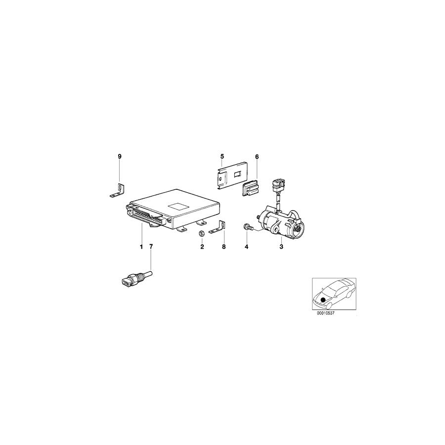 Genuine BMW 12711741256 E38 E31 Bracket Right (Inc. 750iLS, 750iL & L7) | ML Performance UK