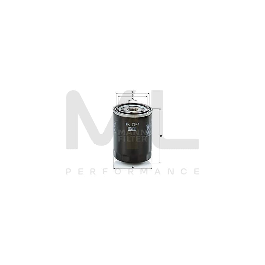MANN-FILTER WK 7041 Fuel filter | ML Performance Car Parts