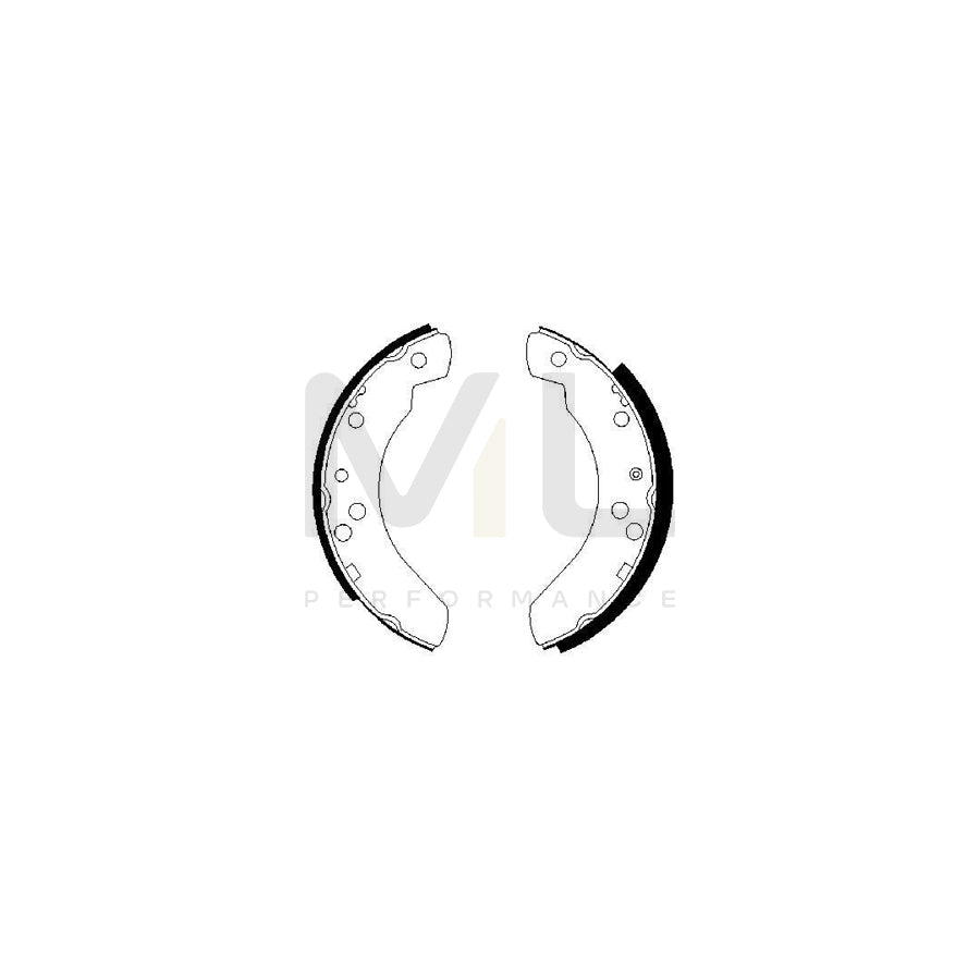 BOSCH 0 986 487 242 Brake Shoe Set | ML Performance Car Parts