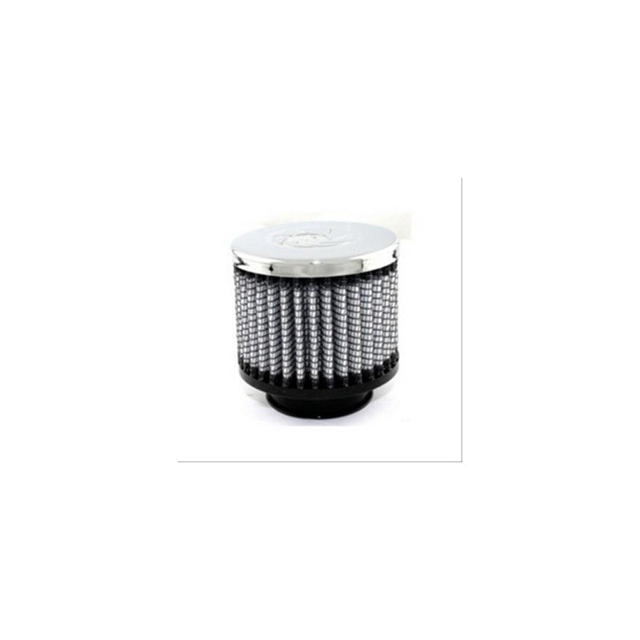 aFe 18-01501 1-1/2 IN F x 3 IN B x 3 IN T x 2-1/2 IN H - w/ Chrome Top Crankcase Vent Filter | ML Performance UK Car Parts