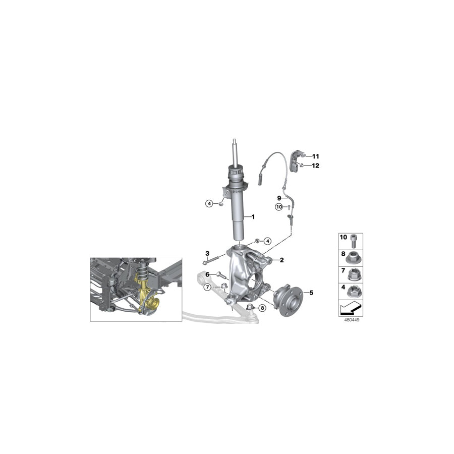 Genuine BMW Mini 31206854639 F55 Collar Screw M12X1,5X37-10.9 (Inc. i3 94Ah Rex) | ML Performance UK Car Parts