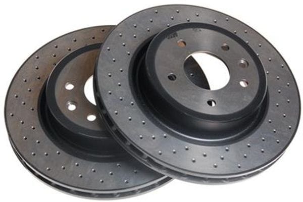 Aston Martin 28-122199-AB X2 DB7 Vantage Rear Brake Discs (Pair) | ML Performance UK Car Parts