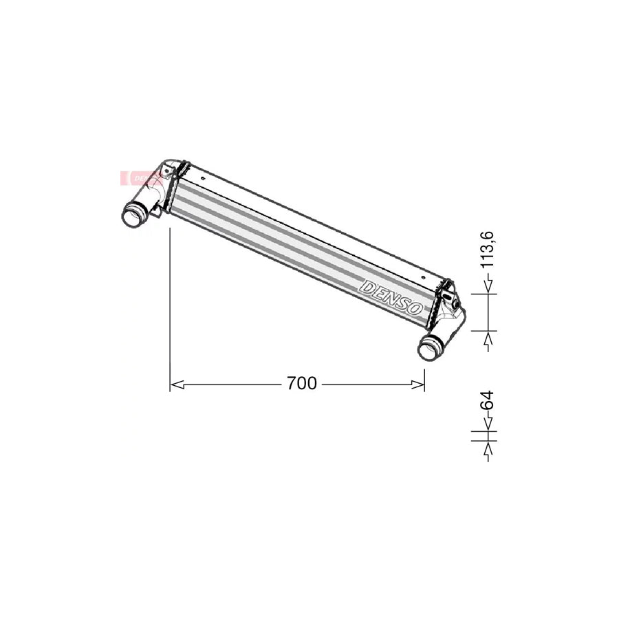 Denso DIT06010 Dit06010 Intercooler For Jeep Cherokee V (Kl) | ML Performance UK