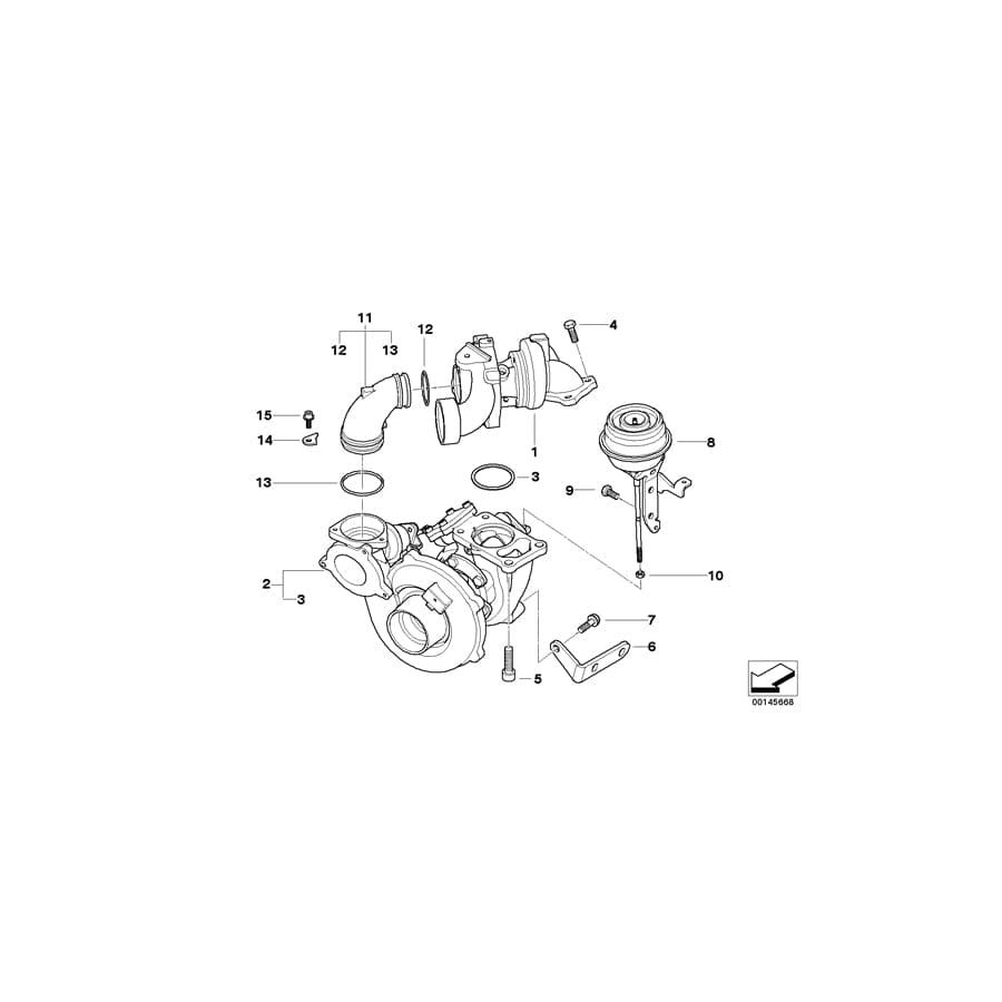 Genuine BMW 11657792237 E60 E61 Support (Inc. 535d) | ML Performance UK Car Parts