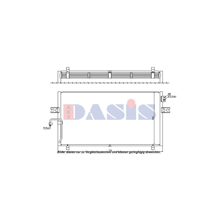 AKS Dasis 072024N Air Conditioning Condenser For Nissan Maxima | ML Performance UK