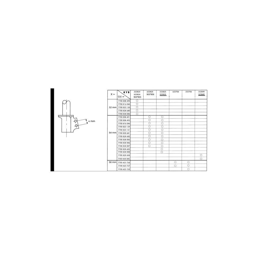 KYB Ultra Sr 323849 Shock Absorber For Renault Clio I Hatchback