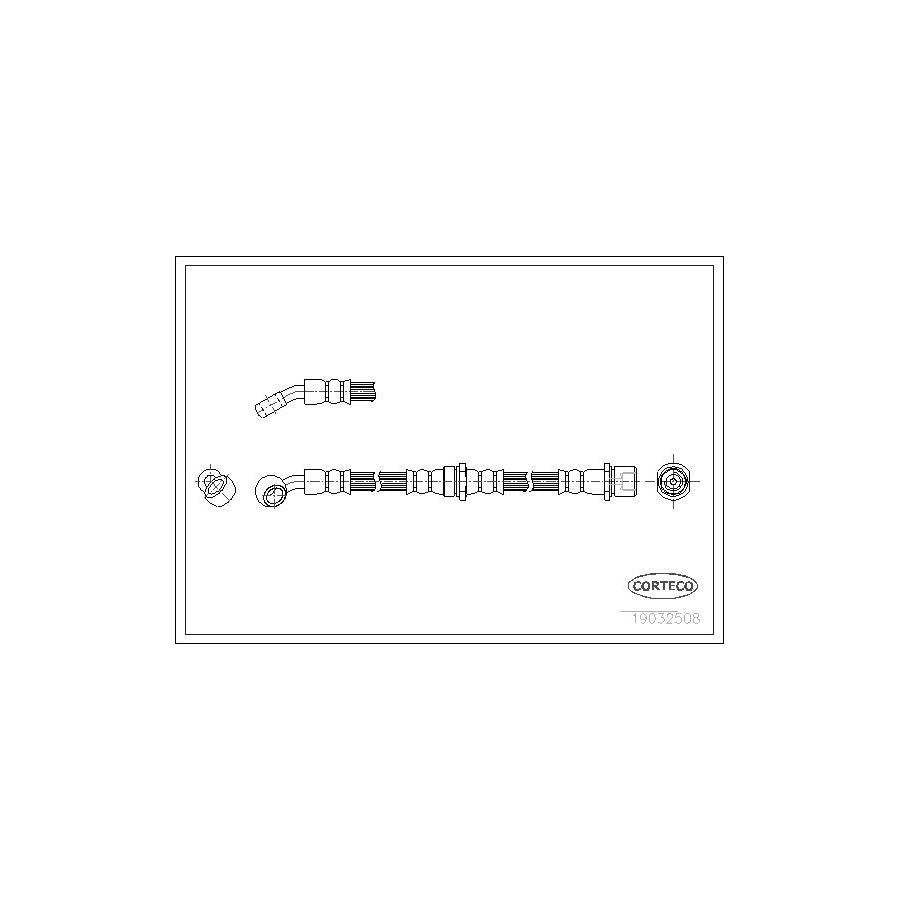 Corteco 19032508 Brake Hose For Subaru Forester I (Sf) | ML Performance UK