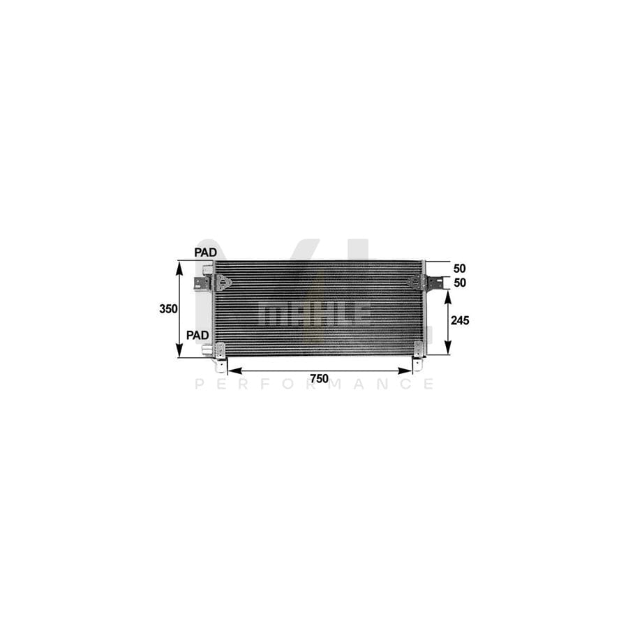 MAHLE ORIGINAL AC 282 000P Air conditioning condenser without dryer | ML Performance Car Parts