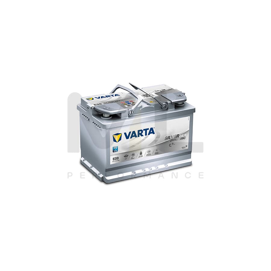 VARTA Silver Dynamic AGM Battery A7 (E39) - Start-Stop and xEV Car Battery  12V 70Ah 760A - Starter Battery for Cars with High Energy Requirements :  : Automotive