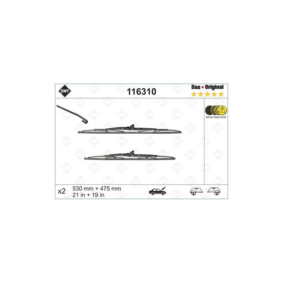 Swf Original 116310 Wiper Blade | ML Performance UK Car Parts