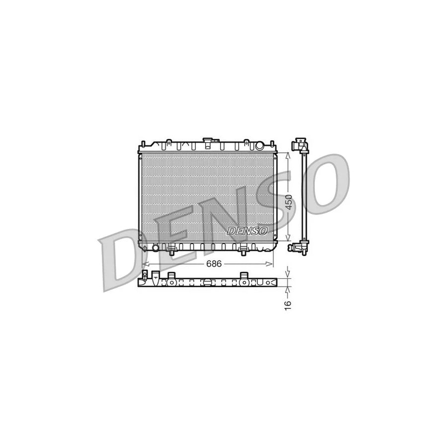 Denso DRM46023 Drm46023 Engine Radiator For Nissan X-Trail (T30) | ML Performance UK