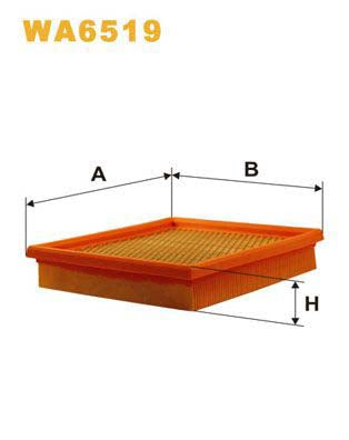 WIX Filters WA6519 Air Filter For Rover Montego