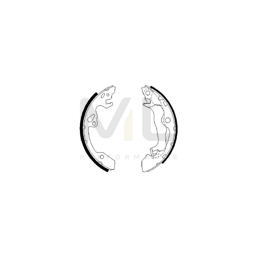 BOSCH 0 986 487 557 Brake Shoe Set for FORD FOCUS Front Axle, Rear Axle | ML Performance Car Parts