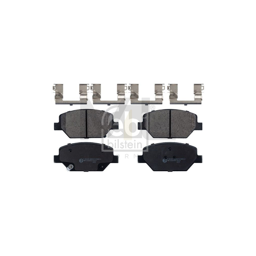 Febi Bilstein 116248 Brake Pad Set Front Axle, With Acoustic Wear Warning, With Attachment Material | ML Performance Car Parts