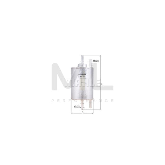 MAHLE ORIGINAL KL 592 Fuel filter In-Line Filter | ML Performance Car Parts