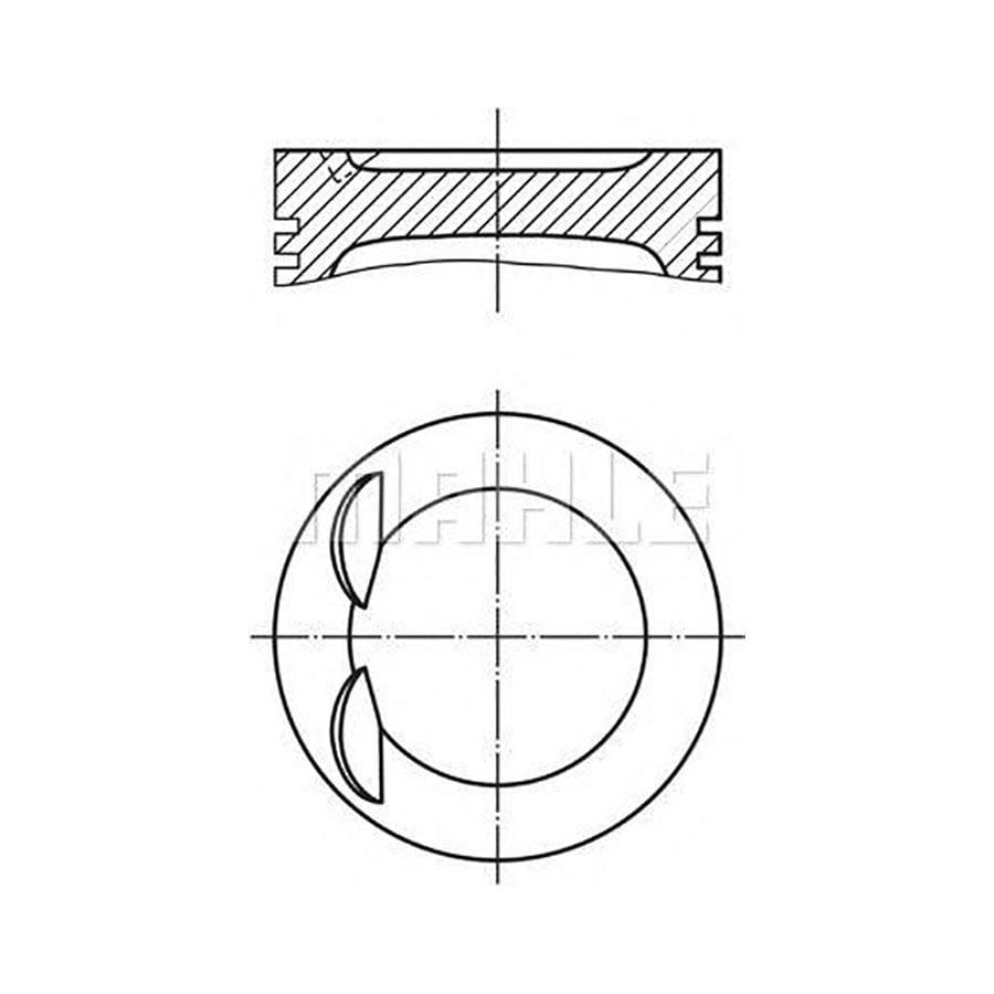 MAHLE ORIGINAL 012 24 00 Piston 86 mm, with piston rings | ML Performance Car Parts