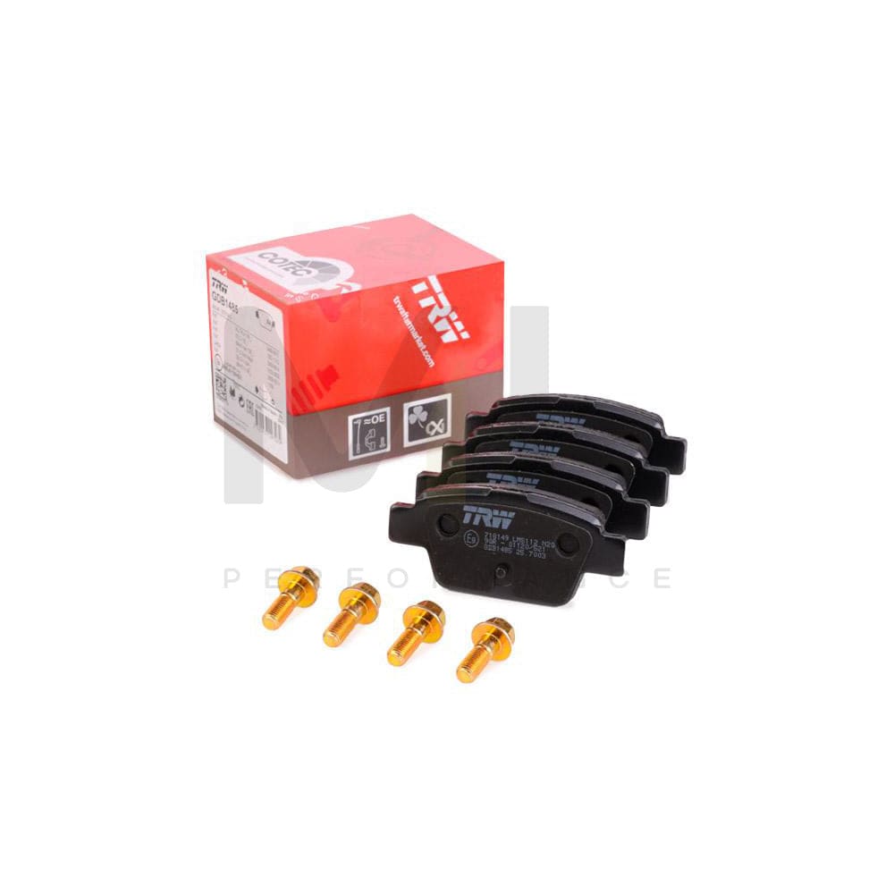 TRW Cotec Gdb1485 Brake Pad Set Not Prepared For Wear Indicator, With Brake Caliper Screws, With Accessories | ML Performance Car Parts