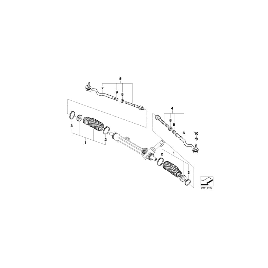 Genuine BMW 32107837839 E85 E86 Hex Nut M14X1.5 (Inc. & Z4 M3.2) | ML Performance UK Car Parts