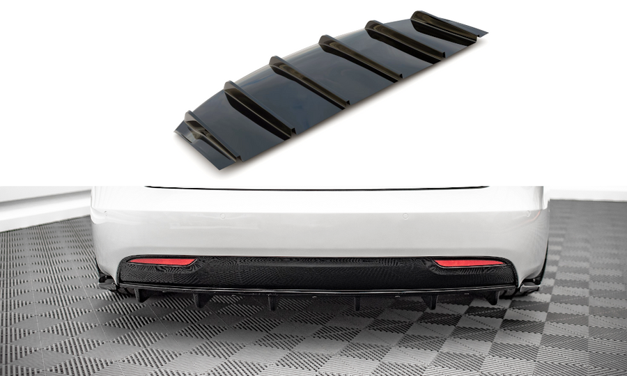 Maxton Design TE-MODELS-1F-RS1T Rear Valance Tesla Model S (Facelift) | ML Performance UK Car Parts