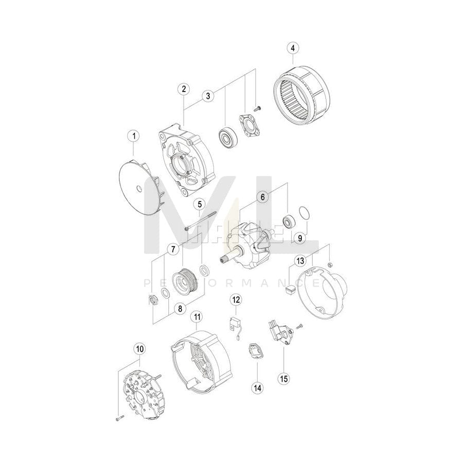 MAHLE ORIGINAL MG 622 Alternator 28V, 140A | ML Performance Car Parts