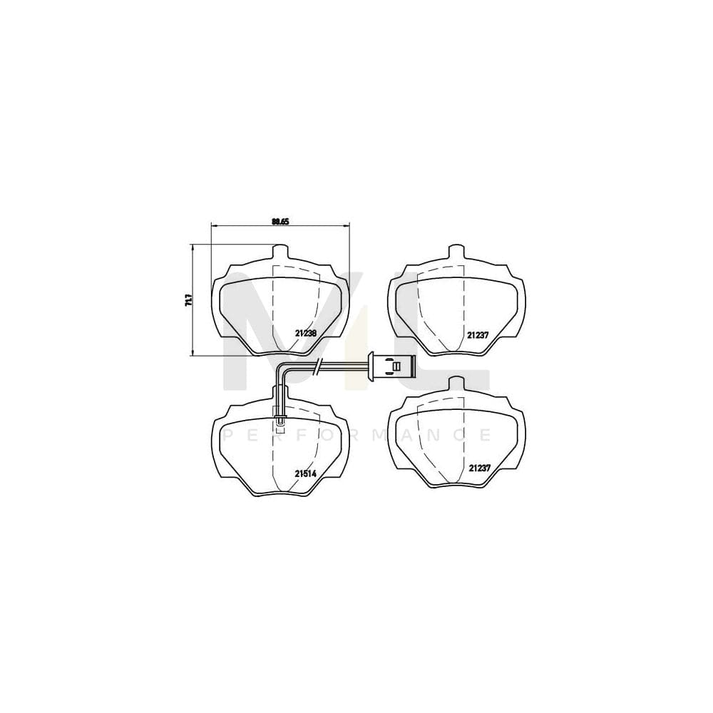 Brembo P 44 003 Brake Pad Set | ML Performance Car Parts