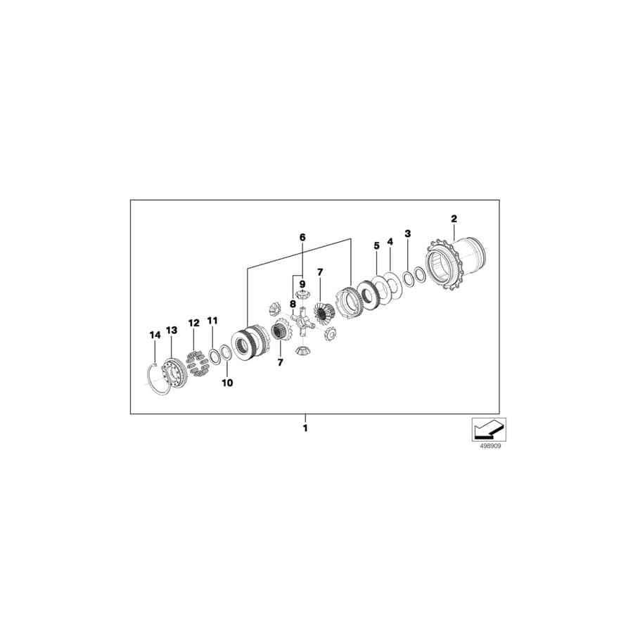 Genuine BMW 23008419600 BMW Clutch Plate DIFF OUTER 1.9 (Inc. & M6 GT3) | ML Performance UK Car Parts