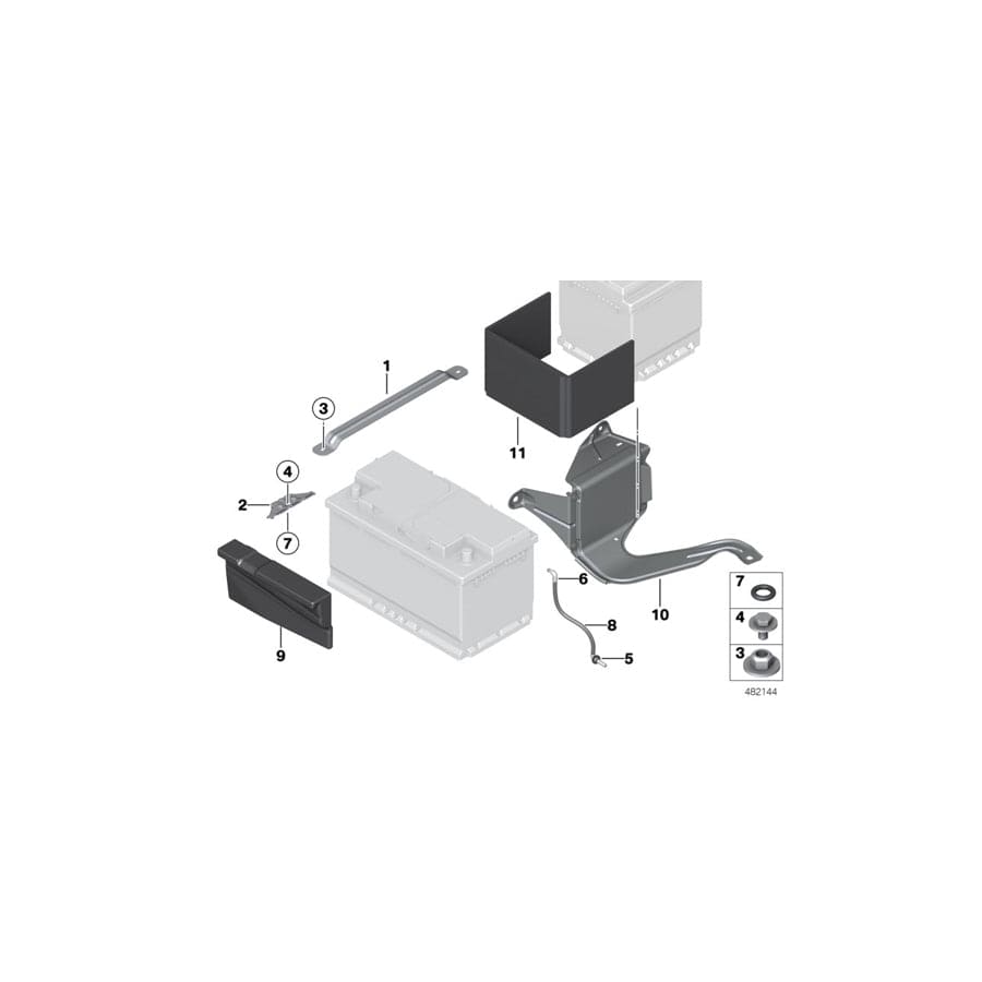 Genuine BMW 61219317866 F30 F30 Rollover Bar (Inc. 330e & Hybrid 3) | ML Performance UK Car Parts