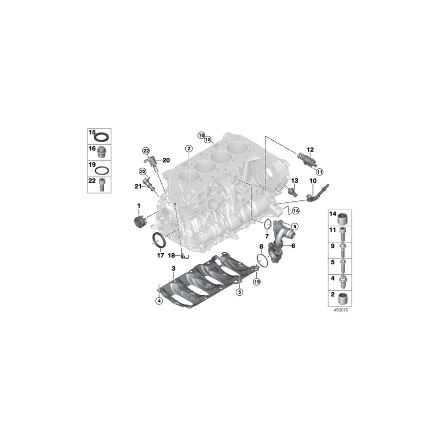 Genuine BMW 11428490015 G30 G31 G05 Control Valve For Piston Cooling (Inc. X3 18d, X3 20dX & 620d) | ML Performance UK Car Parts