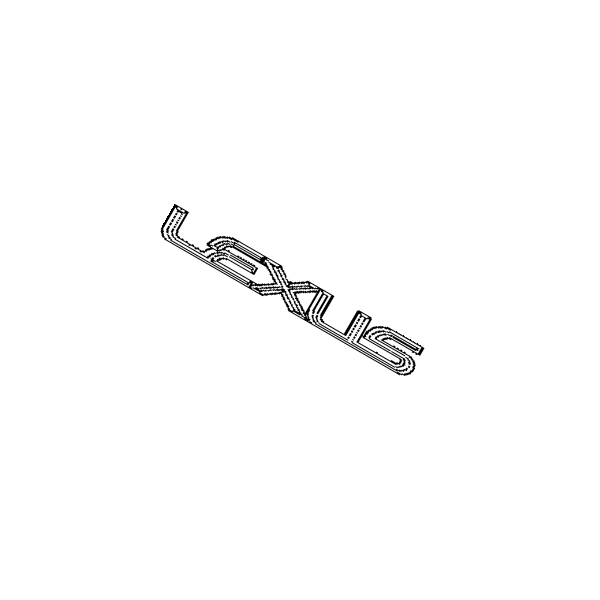 Genuine Lexus 75442-48150 RX Phase 4 Boot Lexus Badge