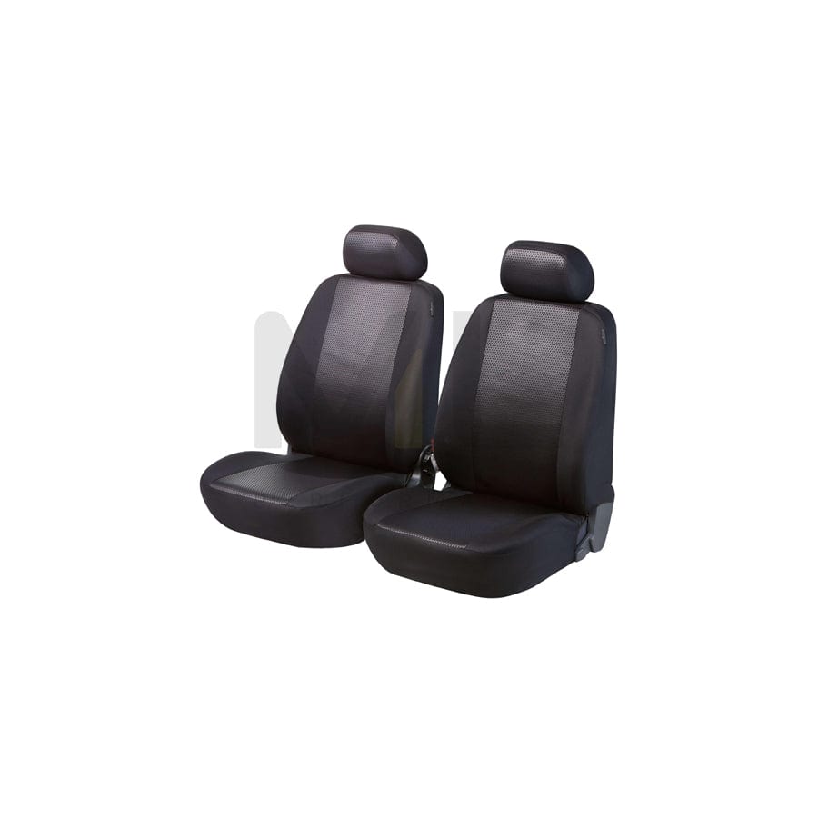 WALSER Shiny 11970 Car seat cover Black, Polyester, Front | ML Performance Car Parts