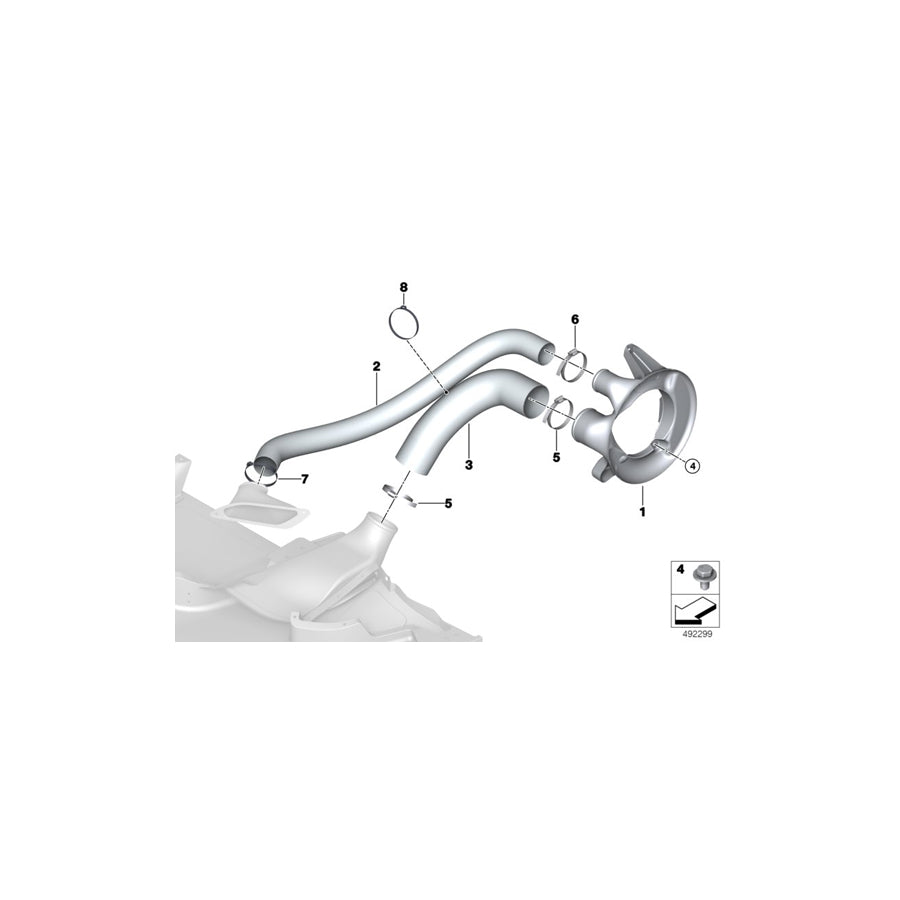 Genuine BMW 51748431595 Brake Ventilation Scoop, Left (Inc. M4 GT4) | ML Performance UK