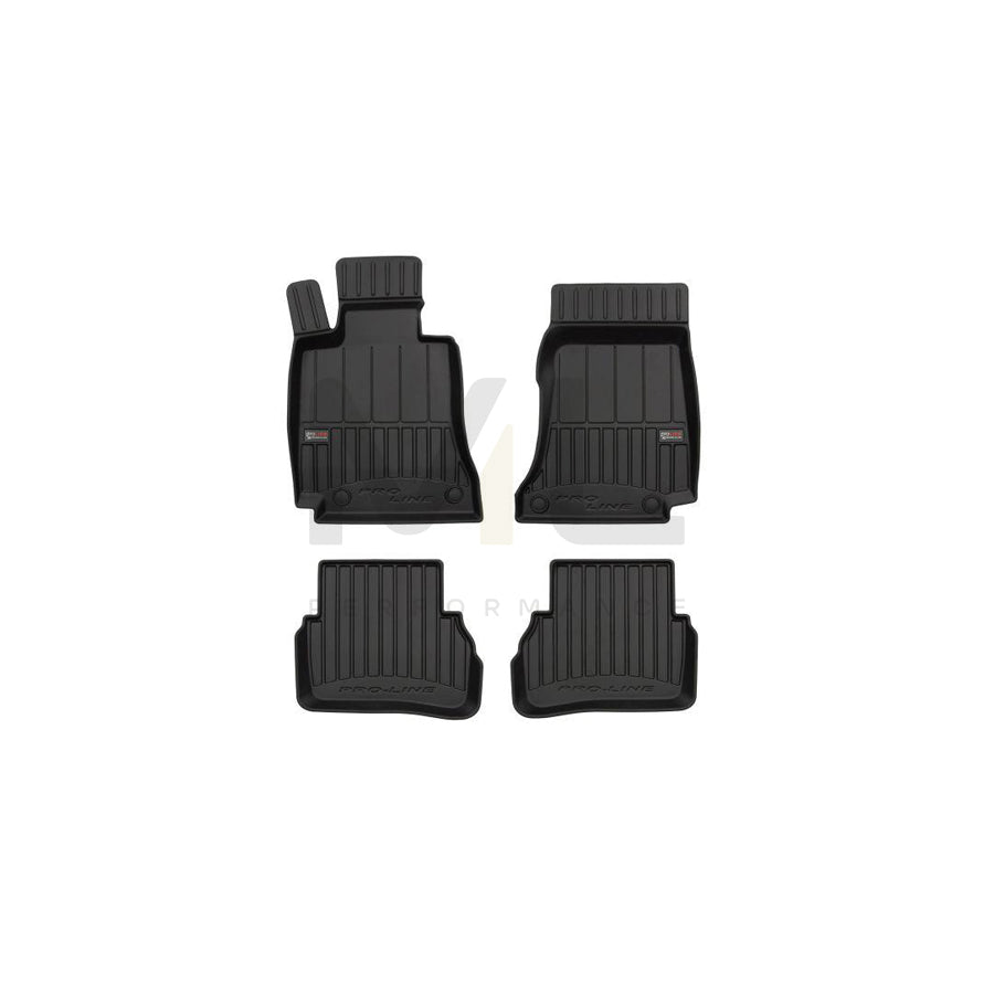 FROGUM Tailored 3D409583 Floor mat set suitable for MERCEDES-BENZ C-Class Saloon (W205) Elastomer, Front and Rear, Quantity: 4, Black | ML Performance Car Parts