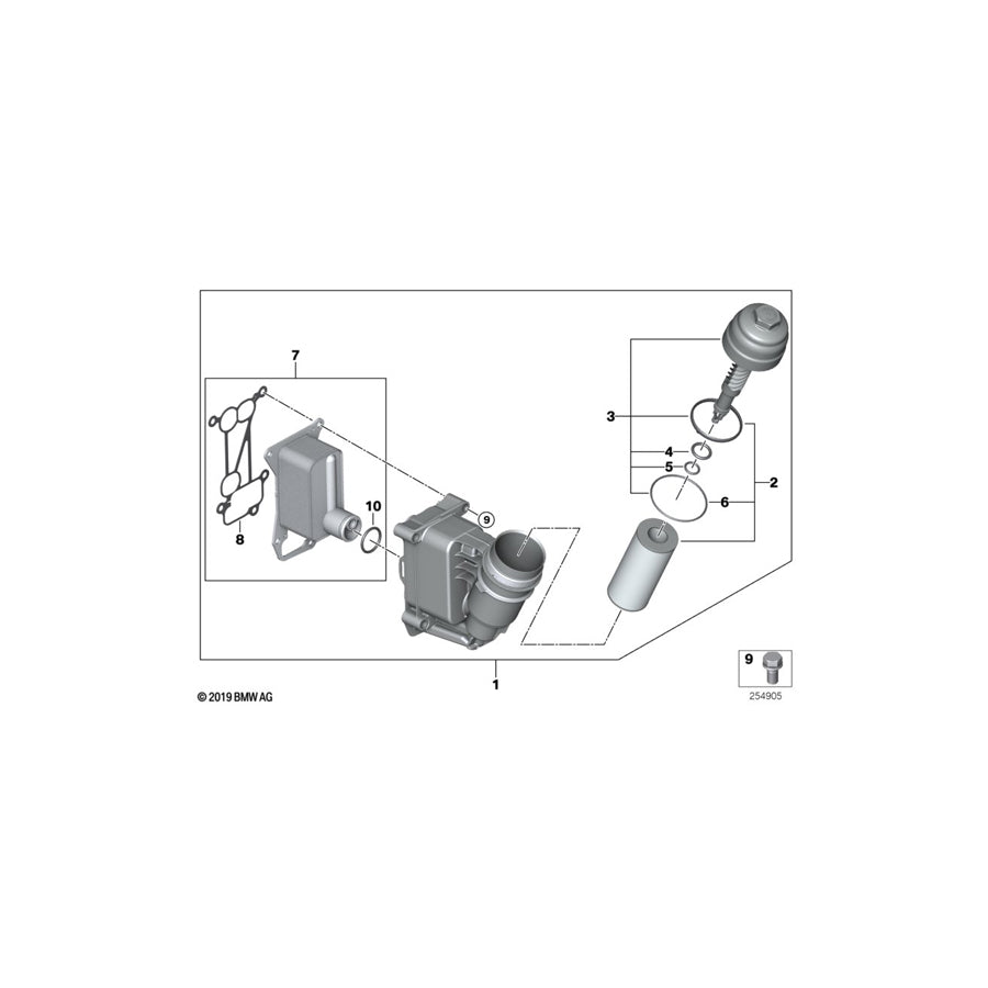 Genuine BMW 11428512435 E92 E70 E90 Heat Exchanger (Inc. 330d, 530d & X6 40dX) | ML Performance UK Car Parts
