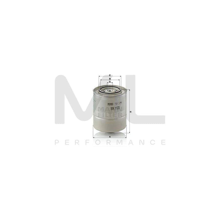 MANN-FILTER WK 1123 Fuel filter Spin-on Filter | ML Performance Car Parts