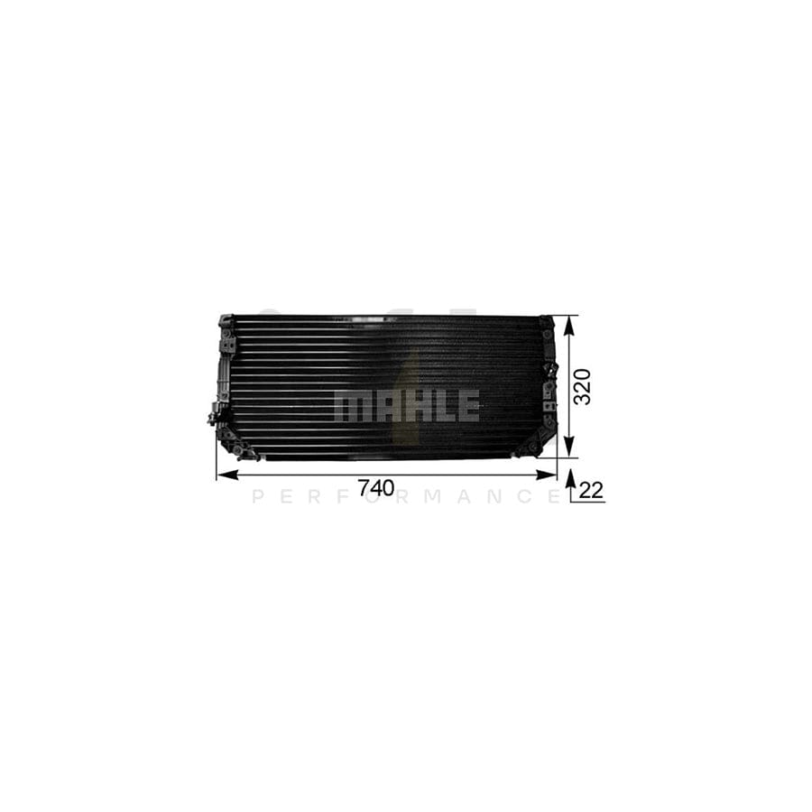 MAHLE ORIGINAL AC 249 000S Air conditioning condenser for TOYOTA COROLLA without dryer | ML Performance Car Parts