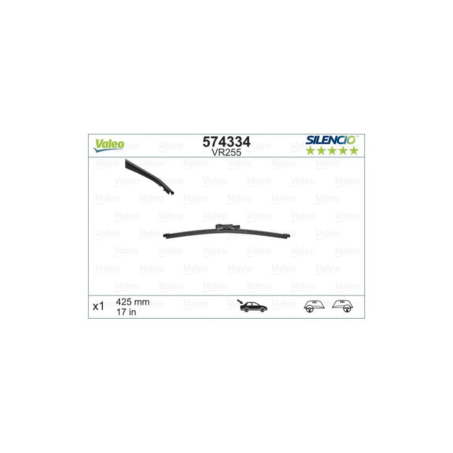 Valeo Silencio Rear, Silencio X.Trm 574334 Wiper Blade | ML Performance UK Car Parts
