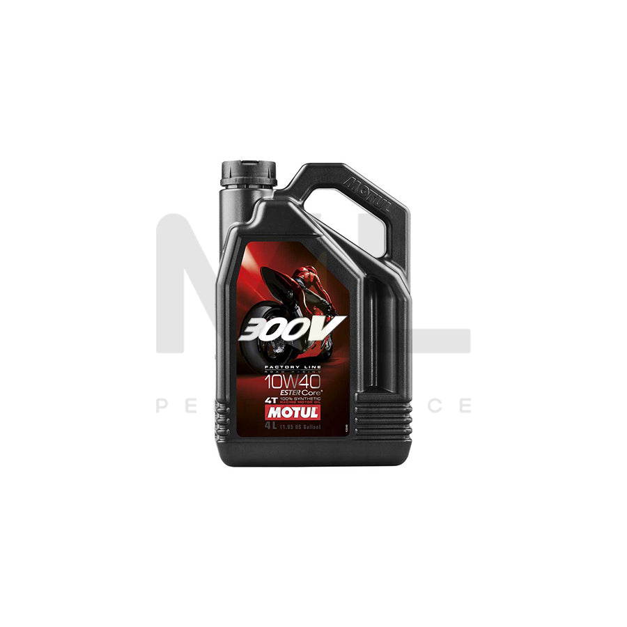 Motul 300V Factory Line 10W40 Ester Fully Synthetic Engine Oil, Road Racing