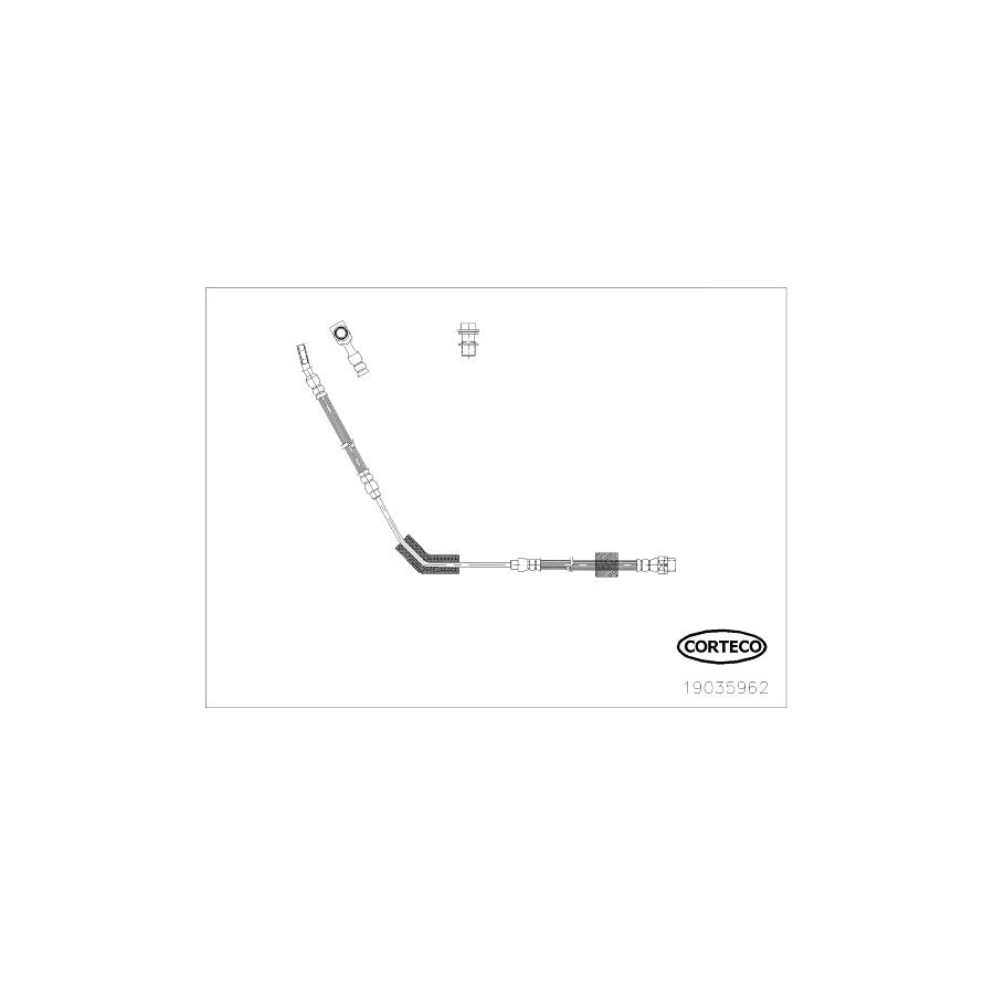 Corteco 19035962 Brake Hose For Land Rover Range Rover Iii (L322) | ML Performance UK