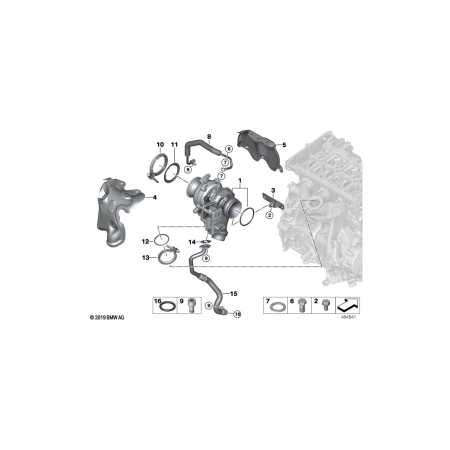 Genuine BMW 11658579397 F56 Turbo Charger Heat Shield (Inc. One D, Cooper D & X2 16d) | ML Performance UK Car Parts