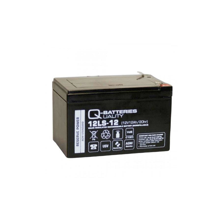 Q-Batteries 12LS12 F1 12V 12Ah lead fleece battery / AGM VRLA with VdS | ML Performance UK Car Parts