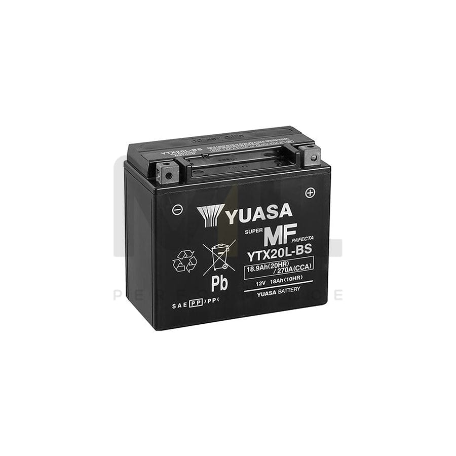 Yuasa YTX20L-BS 12v VRLA Motorbike & Motorcycle Battery | ML Performance UK Car Parts