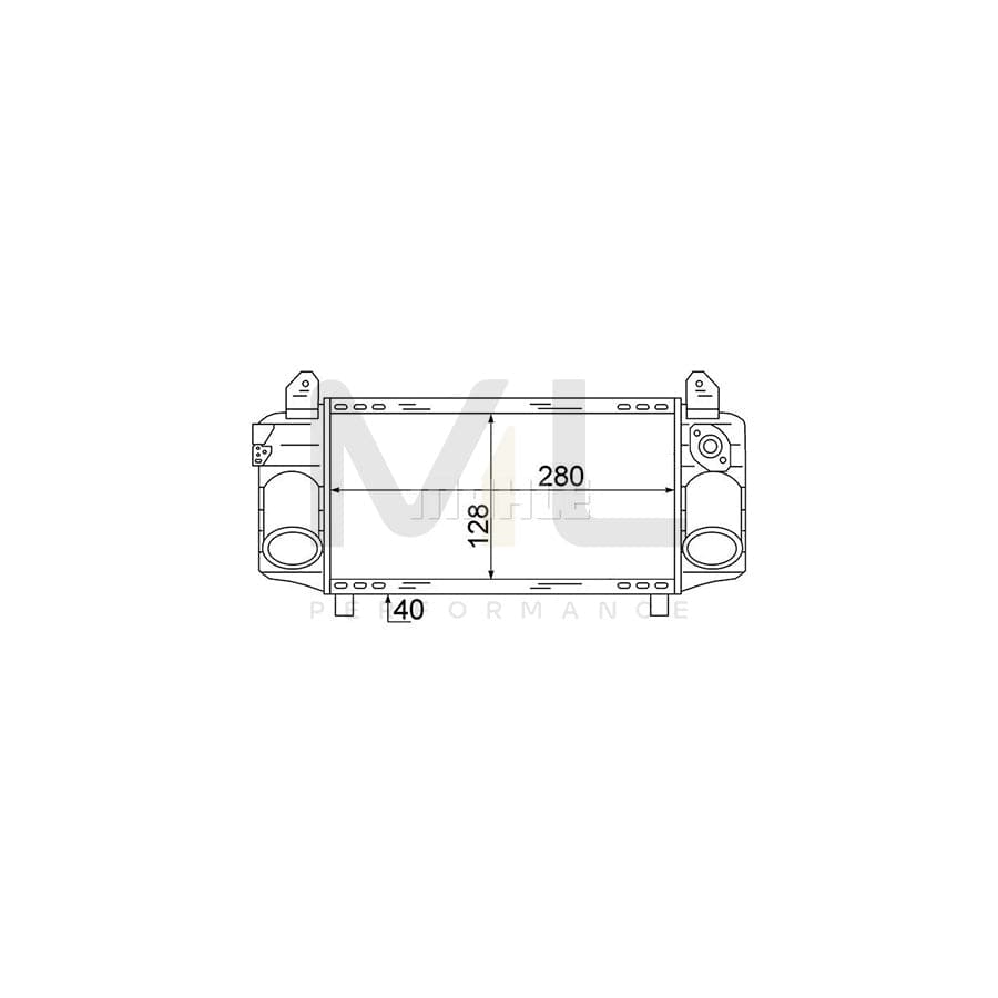 MAHLE ORIGINAL CI 72 000S Intercooler for AUDI A2 (8Z0) | ML Performance Car Parts