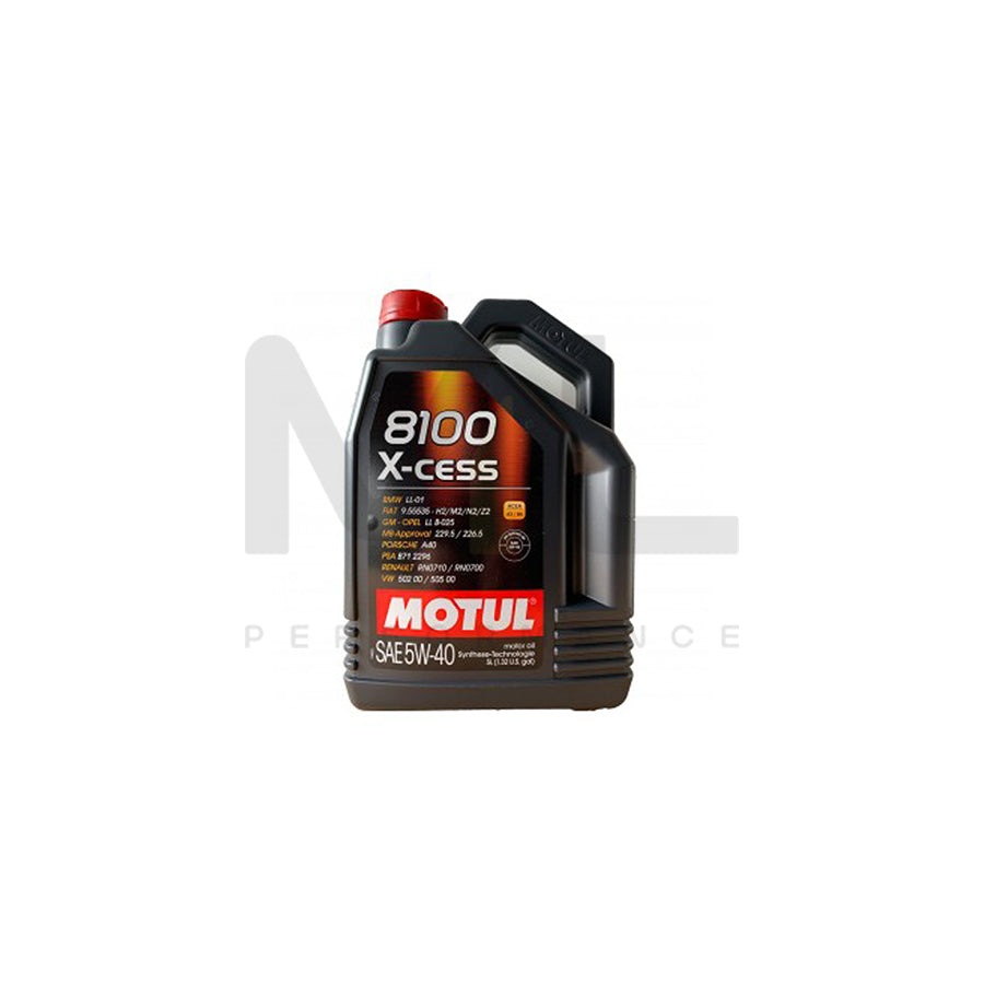 Motul 8100 X-cess 5w-40 Fully Synthetic Car Engine Oil 5l | Engine Oil | ML Car Parts UK | ML Performance