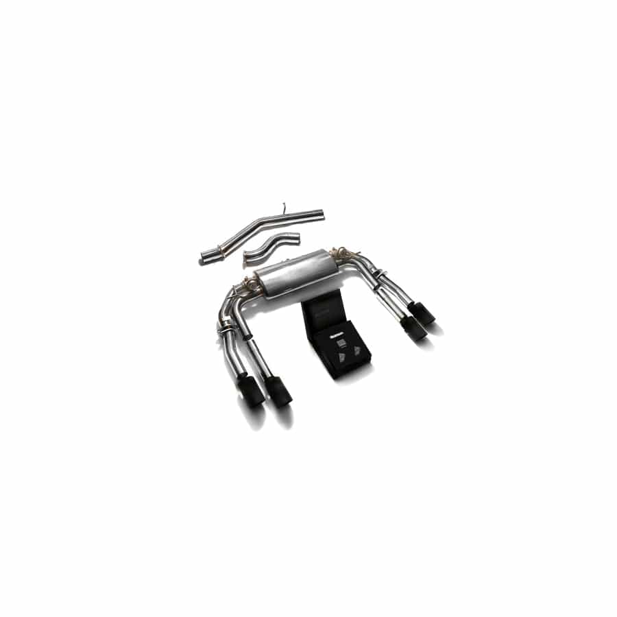 Armytrix AUVS4-QS11M Valvetronic Exhaust System Audi S3 8V Sedan 2.0 Turbo 2013-2021 with Quad Matte Black 3.5" | ML Performance UK UK Car Parts