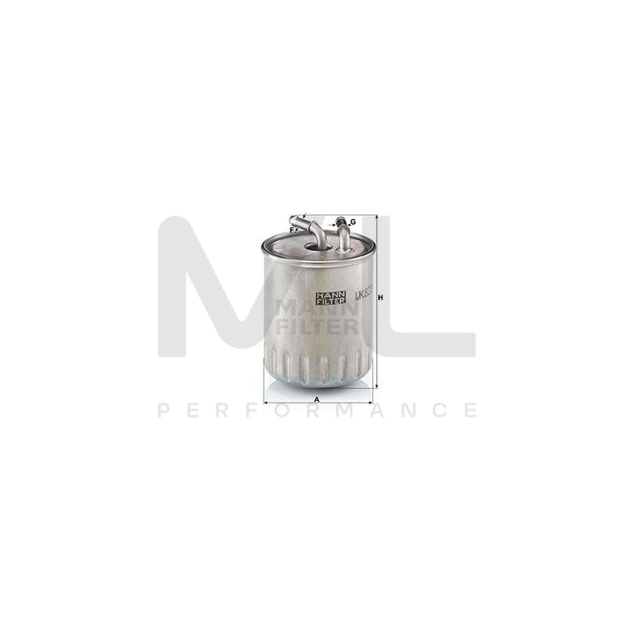 MANN-FILTER WK 822/3 Fuel filter In-Line Filter | ML Performance Car Parts