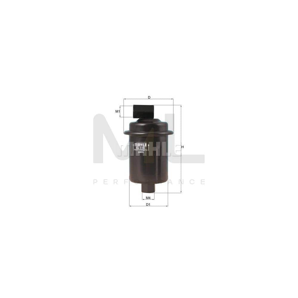 MAHLE ORIGINAL KL 516 Fuel filter for HYUNDAI Amica / Atoz (MX) In-Line Filter | ML Performance Car Parts